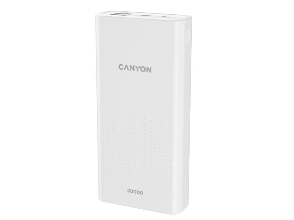 Портативный аккумулятор Canyon PB-2001 (CNE-CPB2001W), белый - фото 1 - id-p109657363