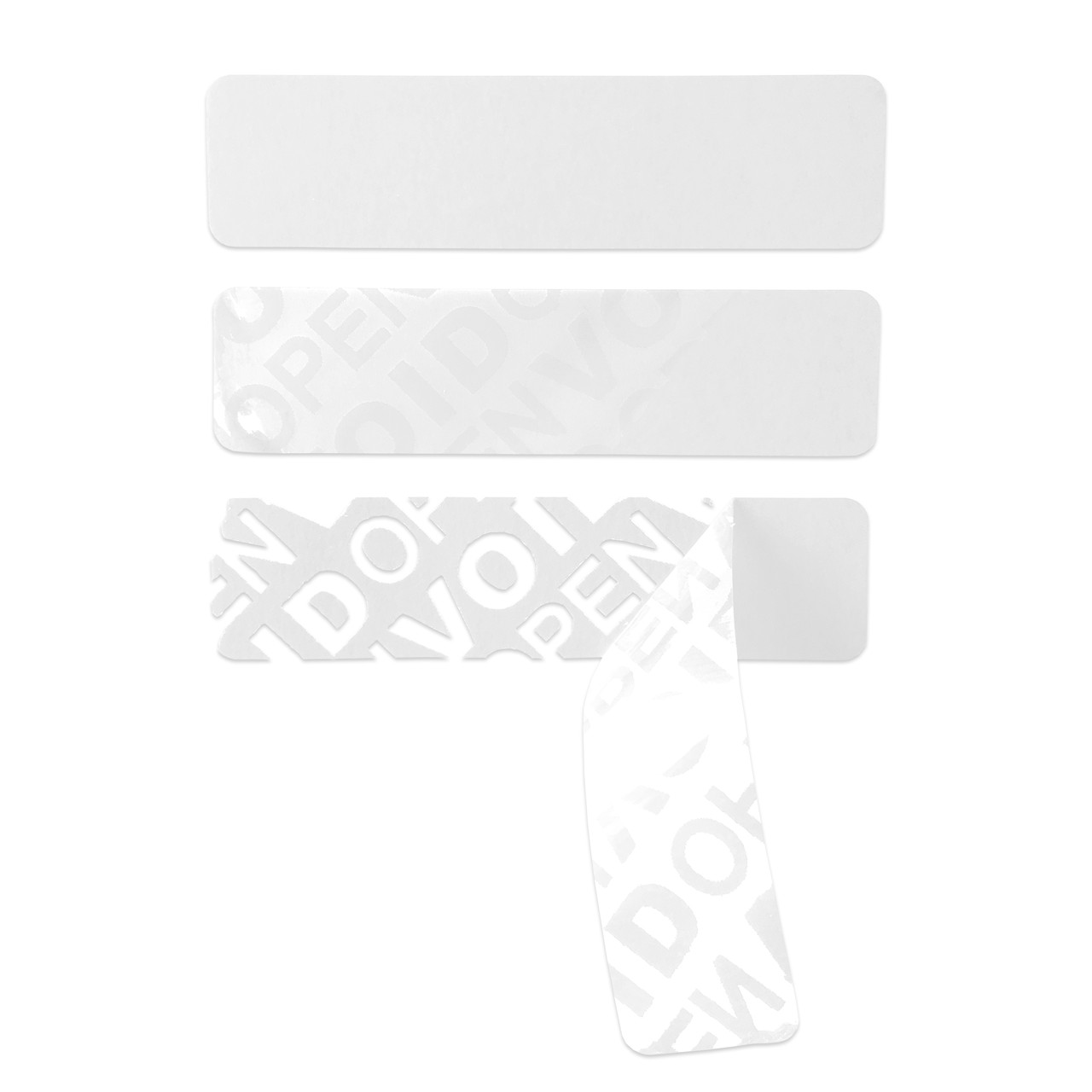 Гарантийная пломба 64мм*20мм VOID White (1 ряд, 500 шт)