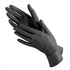 Перчатки Черные Нитрил ( Уп 50 Пар) 100 Штук, фото 2