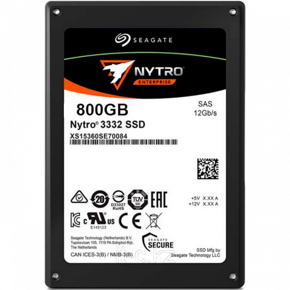 XS800LE70084 Твердотельный накопитель SSD Seagate Nytro 3532 800GB SAS 2.5in eTLC, 12Gb/s, 3DWPD