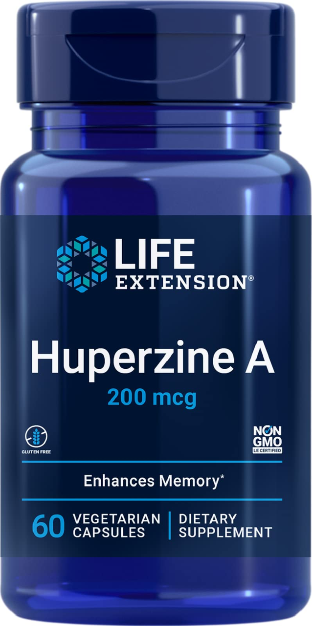 БАД Huperzine A 200 mcg, 60 veg.caps, Life Extension - фото 1 - id-p106035232