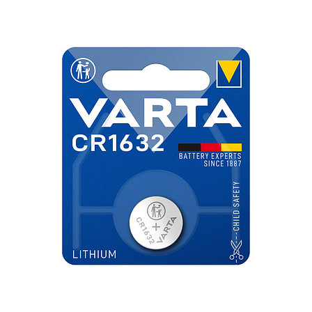 Батарейка VARTA Lithium CR1632 3V 1 шт. в блистере 2-008085, фото 2