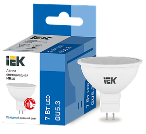 Лампа MR16 софит 7вт 6000к GU5.3