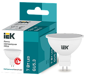 Лампа MR16 софит 7вт 4000к GU5.3
