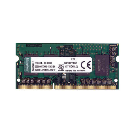 Модуль памяти Kingston ValueRAM KVR16LS11S6/2 DDR3 2GB 1600MHz 2-011271, фото 2