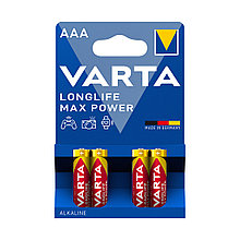 Батарейка VARTA Longlife Power Max Micro 1.5V - LR03/AAA 4 шт в блистере 2-004751 LR03 Longlife Power Max