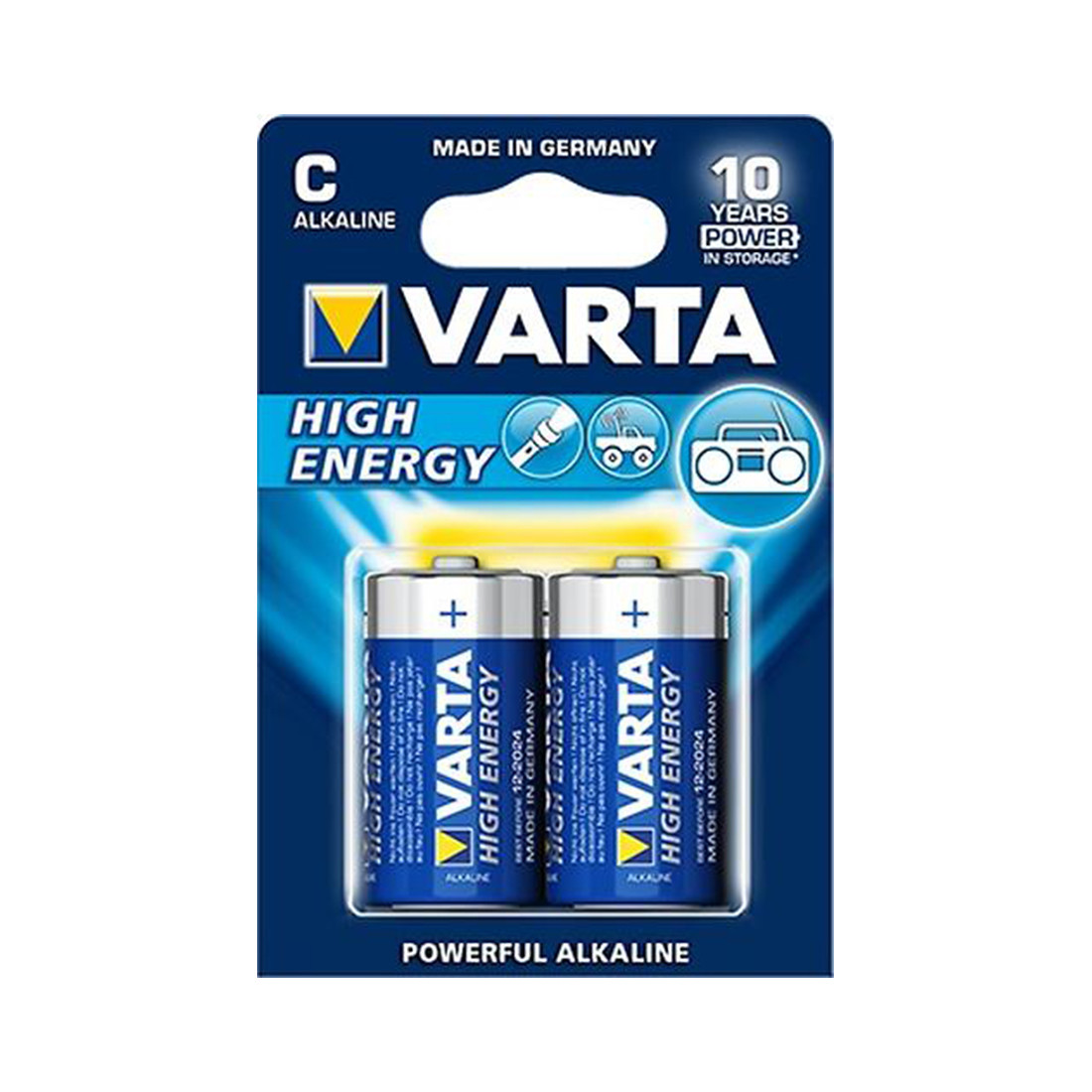 Батарейка VARTA High Energy (LL Power) Baby 1.5V - LR14/C 2 дана. к піршікте 2-007945 - фото 2 - id-p109660655