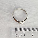 Кольцо из серебра с фианитом Diamant 94-110-01542-1 серебро с родием, фото 4