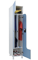 ШКАФ ДЛЯ РАЗДЕВАЛОК WLZ 21-40 EL ГОЛУБОЙ/БЕЛЫЙ