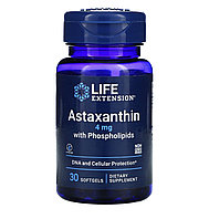 Life extension астаксантин с фосфолипидами, 4мг, 30 капсул