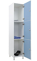 ШКАФ ДЛЯ РАЗДЕВАЛОК WL 13-40 ГОЛУБОЙ/БЕЛЫЙ