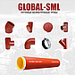 Чугунный полуотвод Global SML 110, фото 7