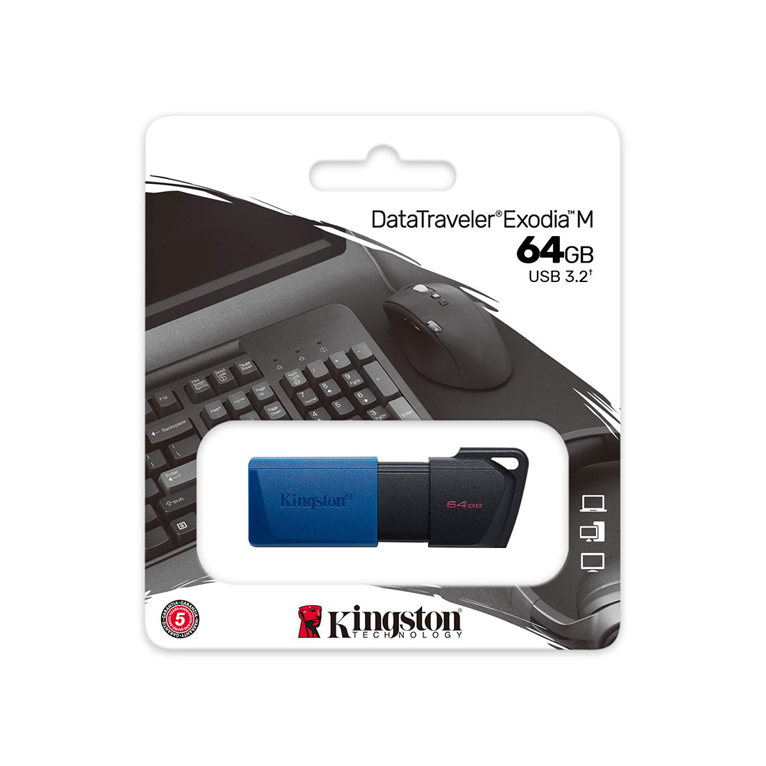 USB-накопитель Kingston DTXM/64GB 64GB Синий 2-007712 - фото 3 - id-p109667173
