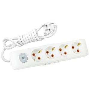 Удлинитель MULTI-LET 4X5метр с Выключ с зазем