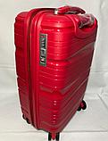 Большой пластиковый дорожный чемодан на 4-х колёсах 'FASHION (высота 74 см, ширина 47 см, глубина 27 см), фото 5