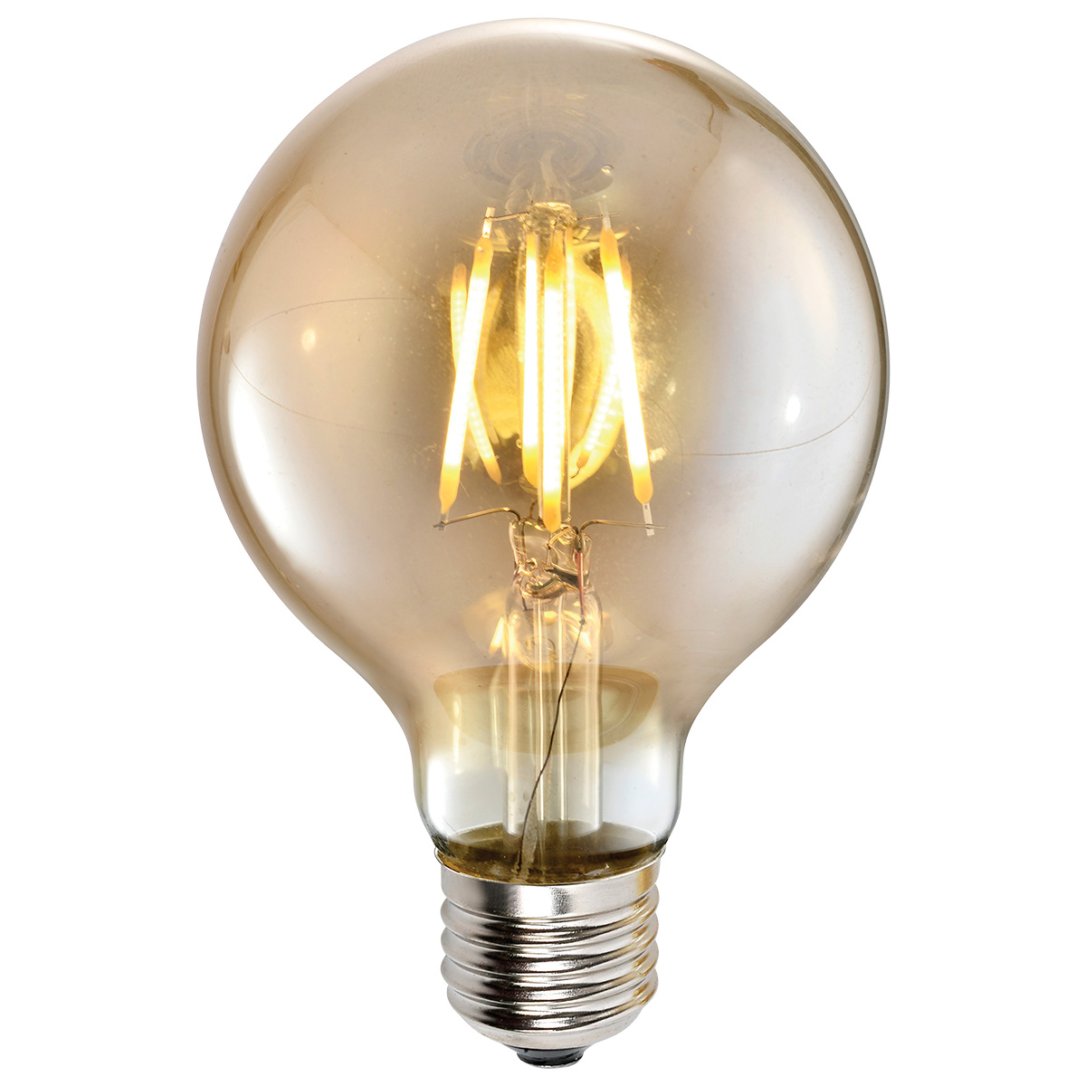 Лампа LED G95 4W AMBER E27 2700K
