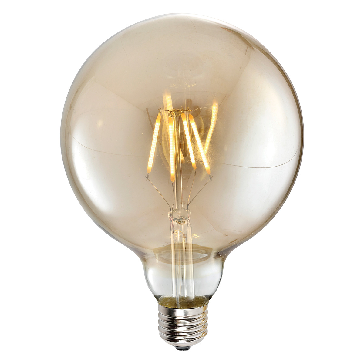 Лампа LED G125 4W AMBER E27 2700K
