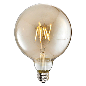 Лампа LED G125 4W AMBER E27 2700K