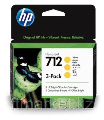Картриджи HP 712 29 мл. желтые 3 шт. (для DesignJet) (3ED79A), фото 1