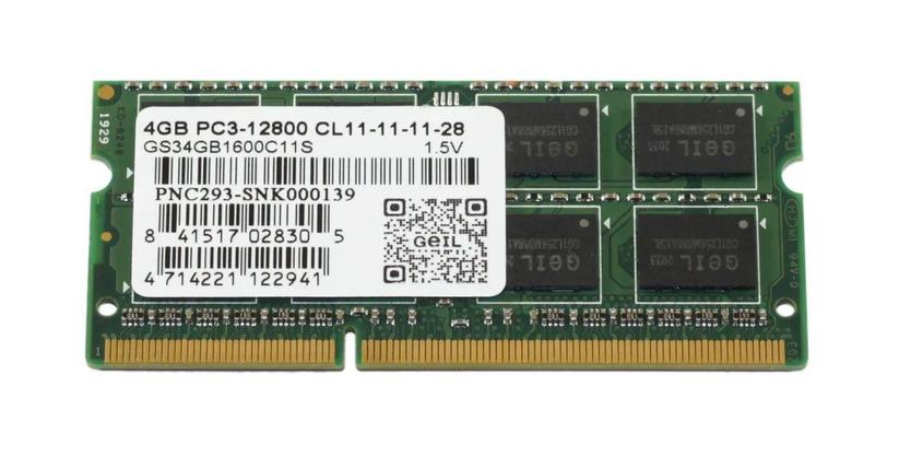 Оперативная память для ноутбука 4Gb DDR3 1600Mhz GEIL PC3 12800 GS34GB1600C11S SO-DIMM 1,5V oem, фото 2