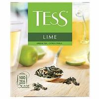 Чай "Tess" Lime, green tea, 100 пакетиков