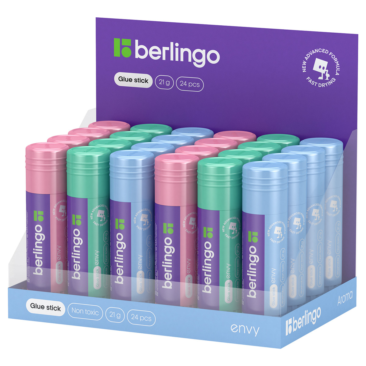 Клей-карандаш Berlingo "Envy", 21г, ПВП - фото 2 - id-p109736459