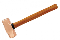 КУВАЛДА ИСКРОБЕЗОПАСНАЯ С ДЕРЕВЯННОЙ РУКОЯТКОЙ 1000г