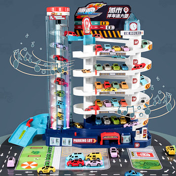 Детская игрушка Автопарковка 5 уровней, 16 машин