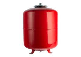 24 л- мембранный бак с вертикальным нагревателем-красный цвет RAL 3020, толщина 0,8 мм,