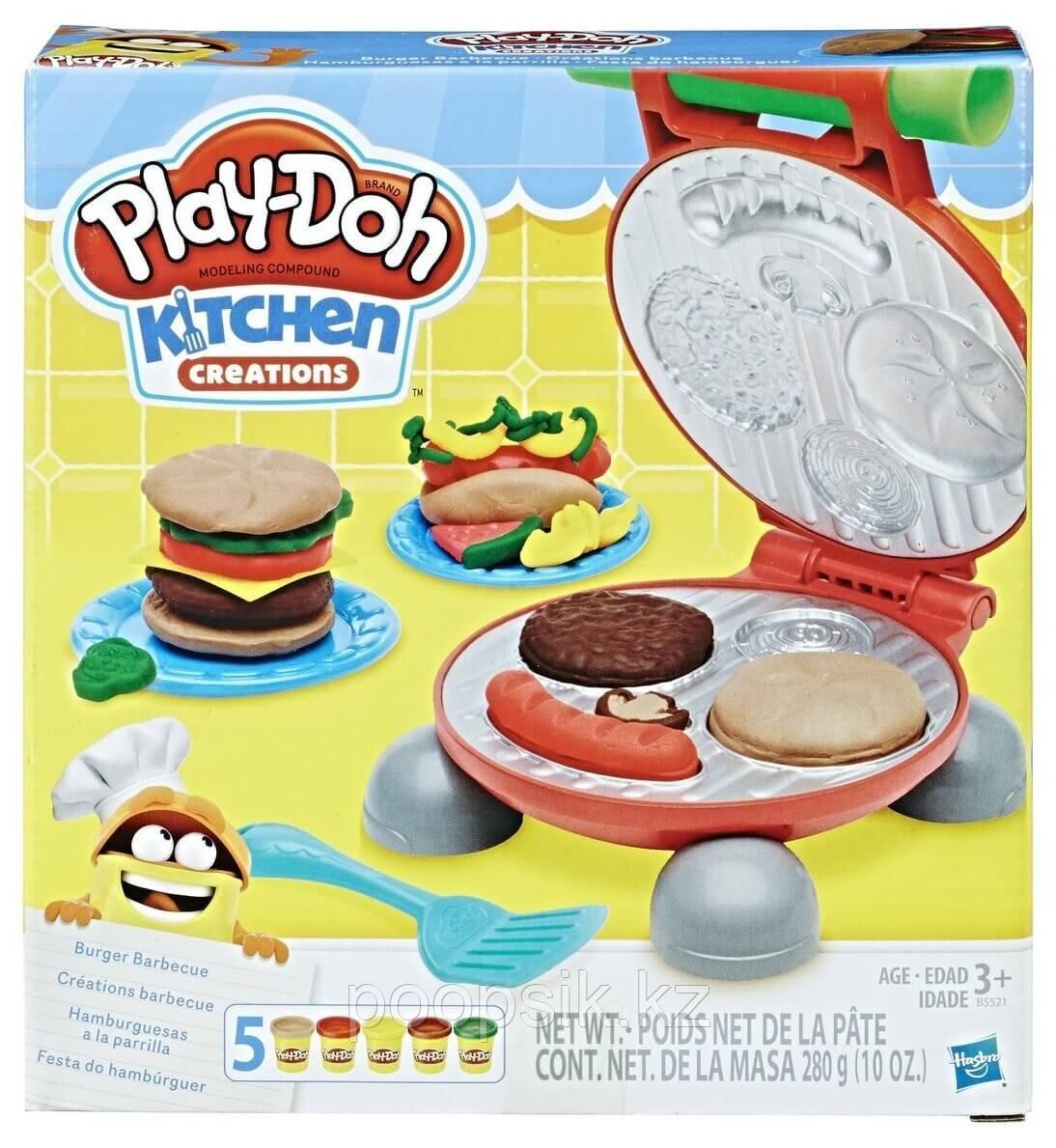 Пластилин Play-Doh Бургер-гриль B5521