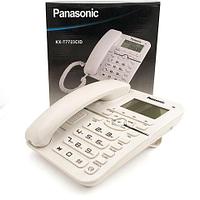 Телефон проводной с калькулятором, LCD-экраном, спикерфоном Panasonic KX-TT7723 (Слоновая кость)