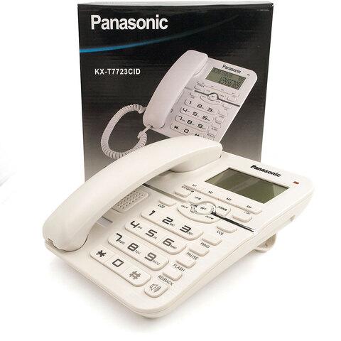 Телефон проводной с калькулятором, LCD-экраном, спикерфоном Panasonic KX-TT7723 (Черный графит) - фото 2 - id-p109757288