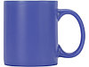 Матовая кружка Марко базовой формы, цветная снаружи, белая внутри, синий, фото 2
