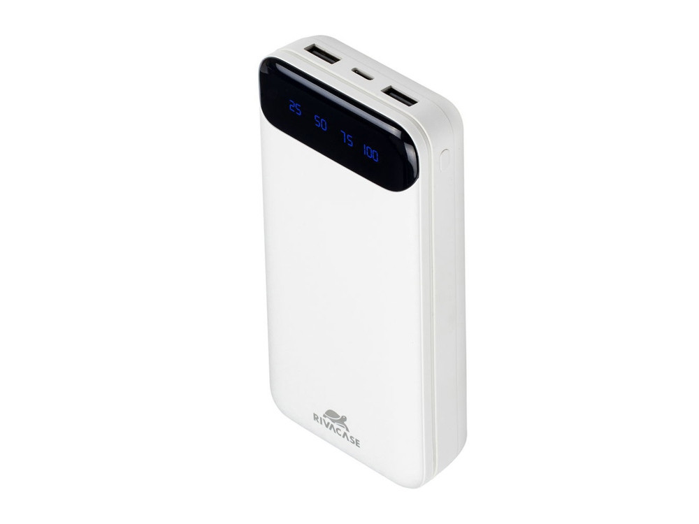 RIVACASE VA2280 (20000mAh) с дисплеем, белый, внешний аккумулятор /24 - фото 2 - id-p109759337