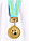 Медаль рельефная ВОЛЕЙБОЛ (золото), фото 2