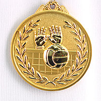 Медаль рельефная ВОЛЕЙБОЛ (золото), фото 1