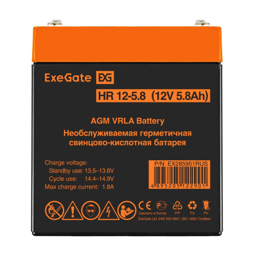ExeGate EX285951RUS сменные аккумуляторы акб для ибп (EX285951RUS) - фото 2 - id-p109760030