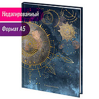 Ежедневник недатированный А5 (145х215 мм), ламинированная обложка с фольгой, 128 л., STAFF, "Astrology",, фото 2