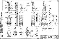 Анкерно-угловая концевая опора К330-1, типовой проект 3.407-95 (7072тм-т1)