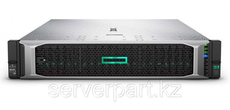 Сервер HPE DL380 Gen10 (Rack 2U 8SFF)/1x8-core Xeon 4215R (3.2G)/32G/MR416i-a (4GB)/2x10GBE/1x800W