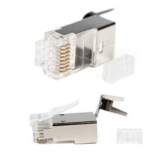 Коннектор RJ-45 Cat.6A, 23AWG, S-FTP экран, вставка, зажим SHIP (S901G)