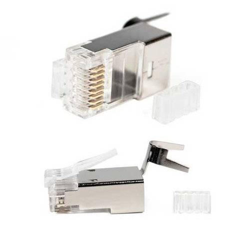 Коннектор RJ-45 Cat.6A, 23AWG, S-FTP экран, вставка, зажим SHIP (S901G), фото 2