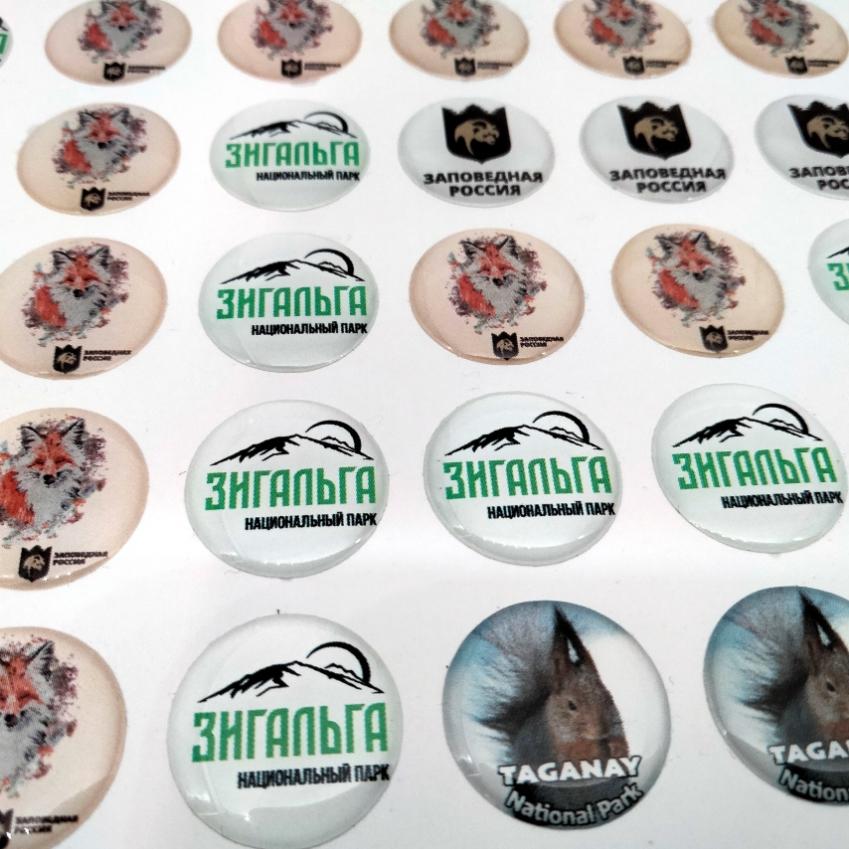 Печать объемных стикеров