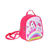 Мягкий рюкзак "Радуга" розовый 058C-2064C