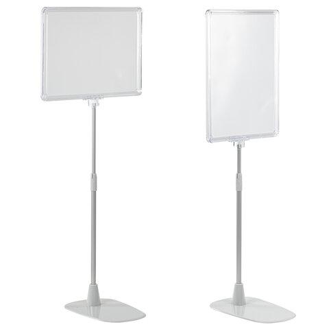 Стойка-инфодержатель напольная КОМПЛЕКТ 2 шт., А4 (высота трубки до 55 ...