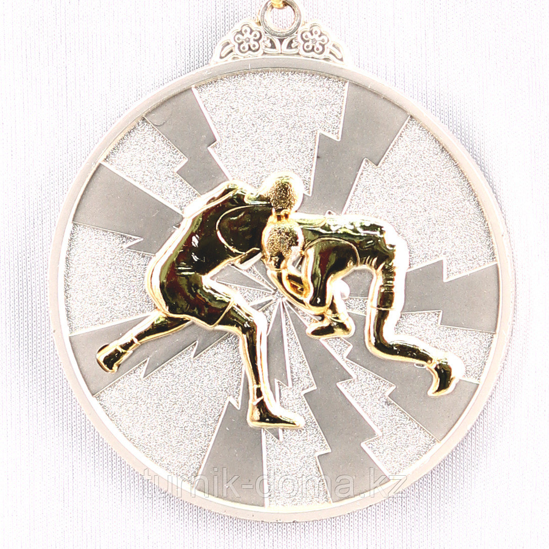 Медаль рельефная БОРЬБА (серебро)
