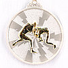 Медаль рельефная БОРЬБА (серебро)