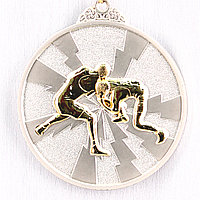 Медаль рельефная БОРЬБА (серебро), фото 1