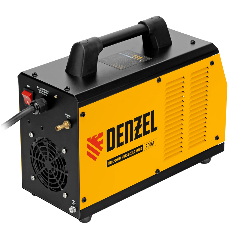 Аппарат инверторный аргонодуговой сварки Denzel ITIG-200 DС Pulse Cold Weld - фото 3 - id-p109782762