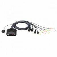 ATEN 2-Port USB DisplayPort Cable KVM Switch kvm-переключатель (CS22DP-AT)